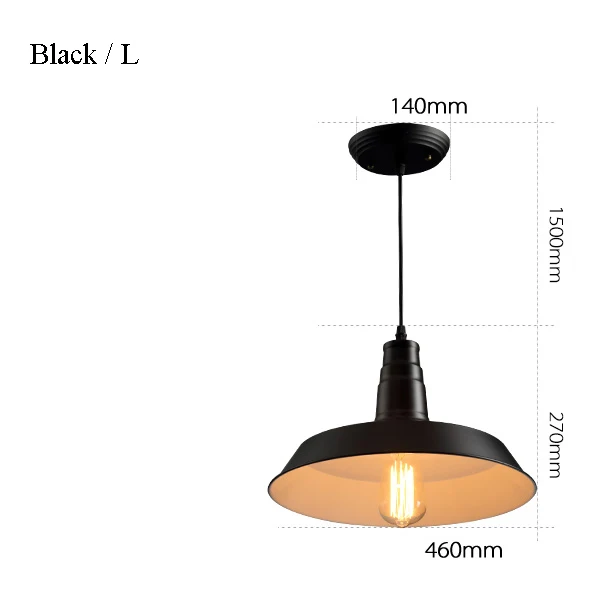 

Подвесной светильник GZMJ, черный, металл