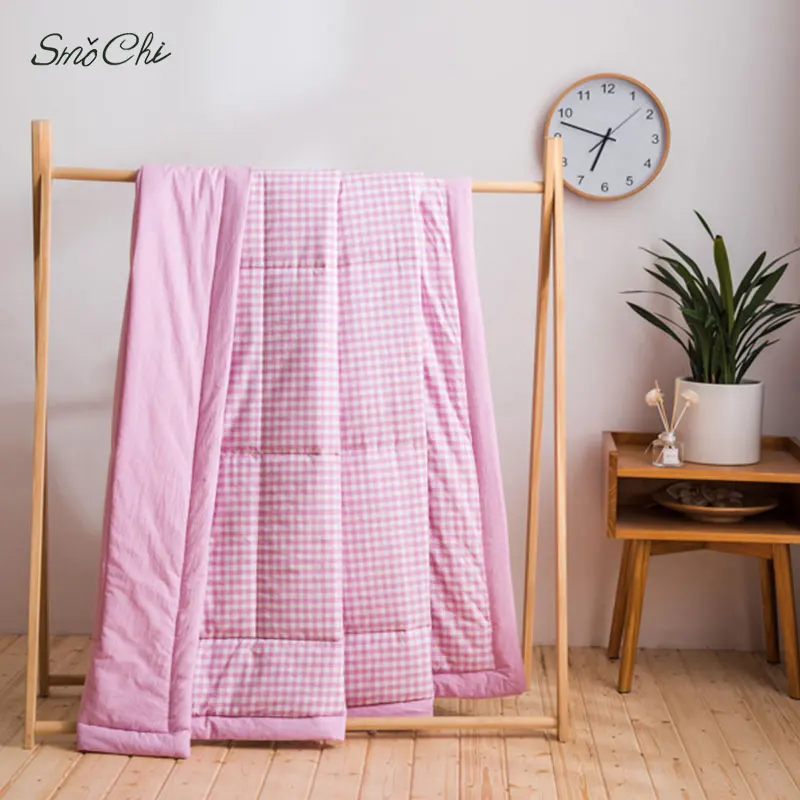 Smochi 1PCS Cotton Quilt Summer Throw Blanket Duvet Air Condition Comforter for Adults Kids Soft Plaids Quilts Colchas Para Cama | Дом и сад