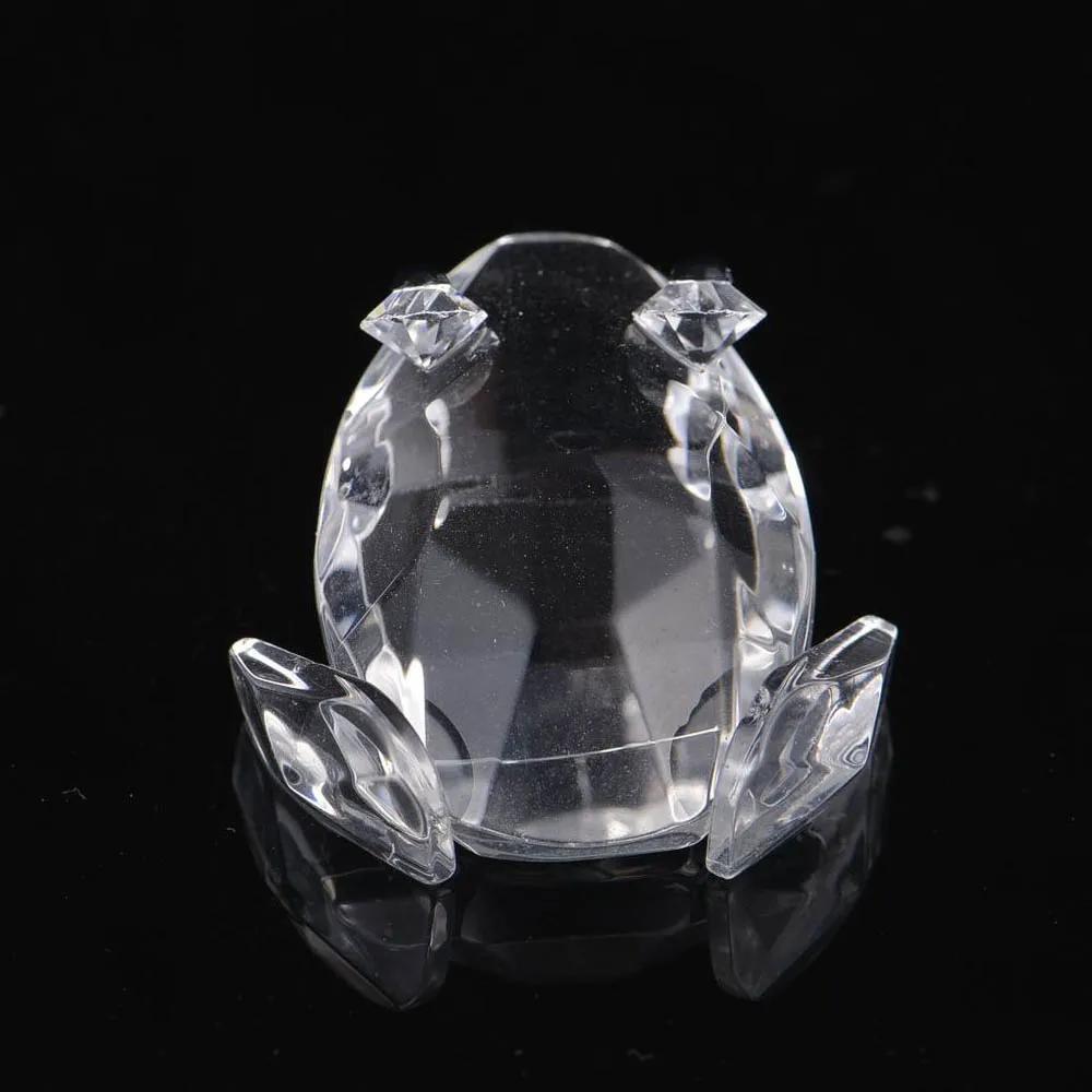 Crystal Cute Frog Prince Figurines Ornament Glass Animal Paperweight Art Collection Home Table Decors Christmas Kids Favor Gifts | Дом и сад