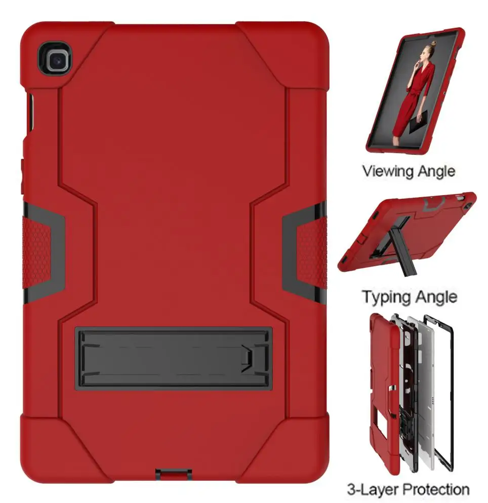 Shockproof Case for Samsung Galaxy Tab S5e 10.5 Case Cover T720 T725 SM-T720 SM-T725 Tablet Shell Funda Coque with Stand Holder - Цвет: J