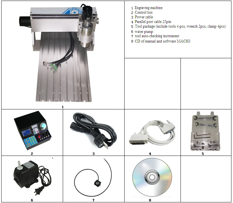 

CNC engraver 3020 carving engraving machine 800W