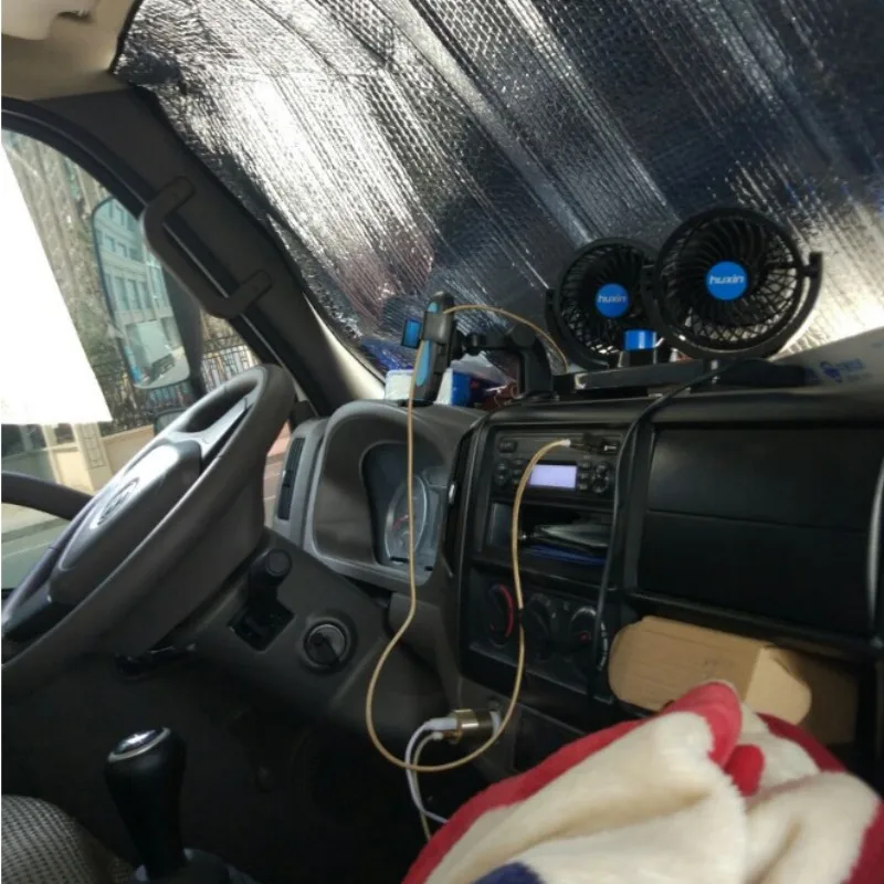 car electric fan double sides cooler big power can shake head 24/12v | Автомобили и мотоциклы