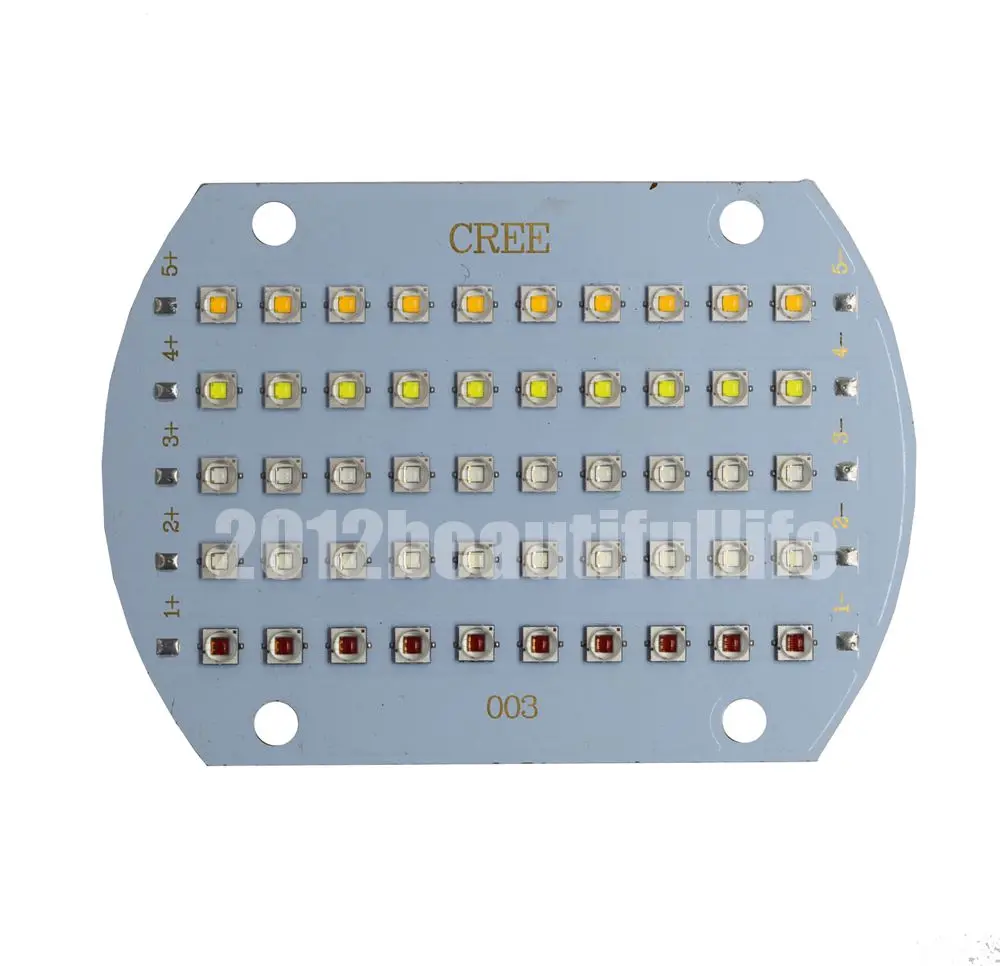 CREE XPE2 XP-E2 50 Вт 5 каналов высокий Мощность светодиода вкл Медь PCB для выращивания