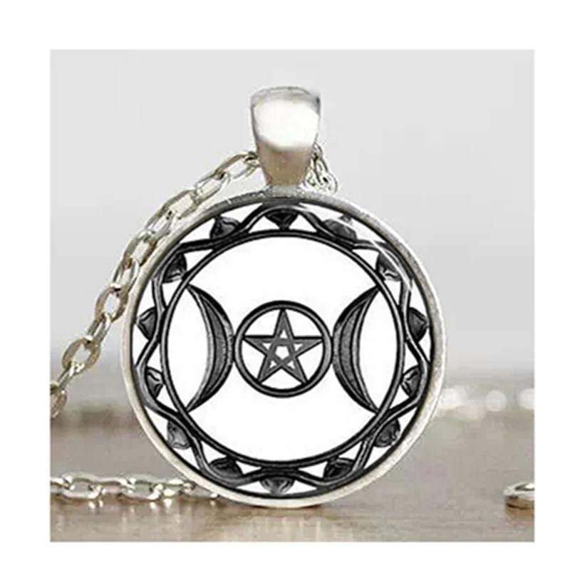 YAUTION стимпанк американский фильм Тройная Луна кулон богини для мужчин и женщин