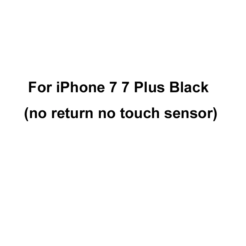 For 7 7 Plus Black YKaiserin сенсорный датчик отпечатков пальцев гибкий кабель для iPhone 5S 6 6 Plus 6S 6S Plus 7 7 Plus Кнопка возврата отпечатков пальцев Touch ID - Цвет: For 7 7 Plus Black