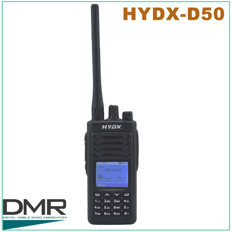 Оригинальная UHF DMR HYDX D50 400 470 МГц цифровая портативная двухсторонняя радиостанция