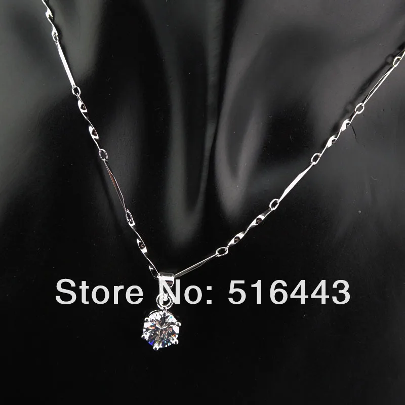 Большие акции амулеты 18 К белое золото серебро 8 м кубический циркон модное