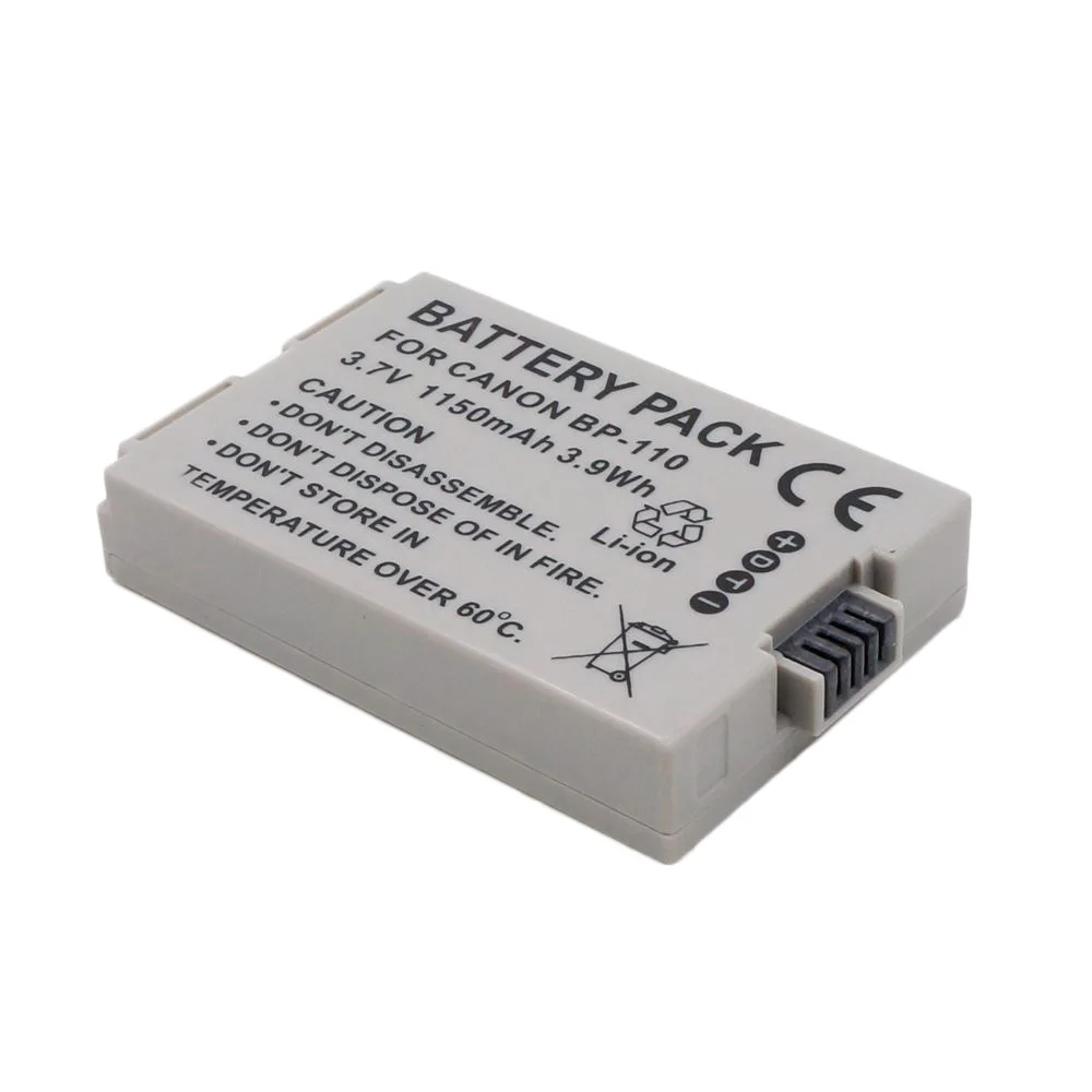 WHCYonline 1150 мА/ч, BP-110 BP 110 BP110 Камера Батарея для Canon HFR206 R21 R20 R200 R28 R26