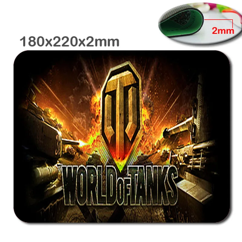220*180*2 мм World of Tanks коврик для мыши игры логотипа Мышь на заказ Высокое качество и