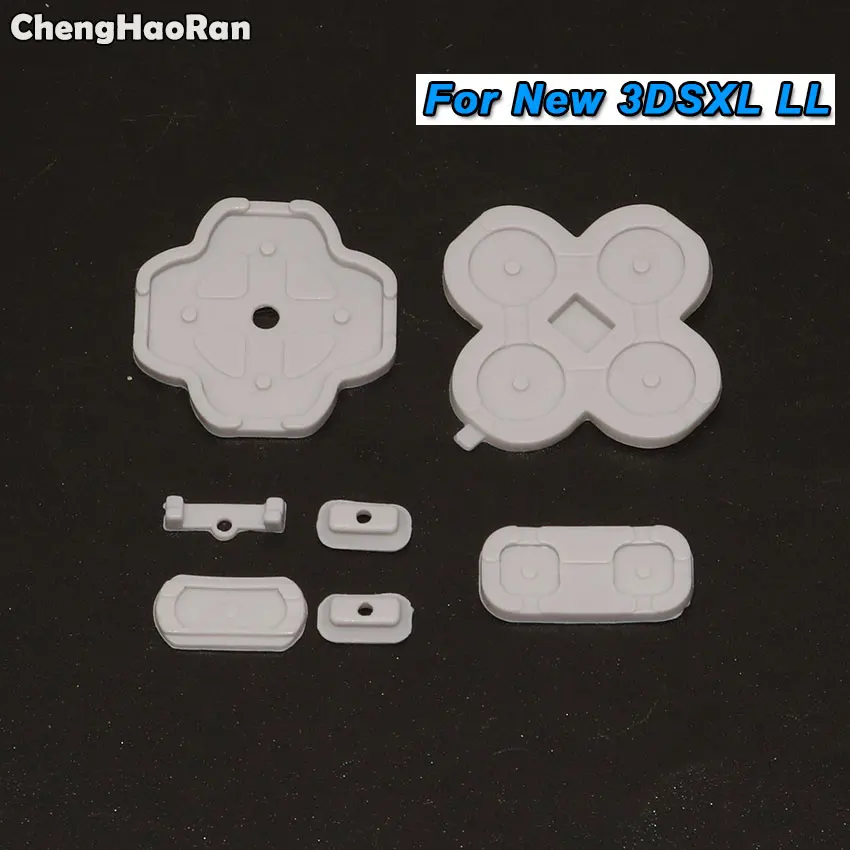 ChengHaoRan для нового 3DS XL LL Siliconce Токопроводящая Резина Кнопка тормозных колодок