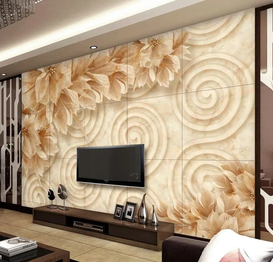 Обои для стен 3 d цветы камень рельефные обои пользовательские гостиной настенные