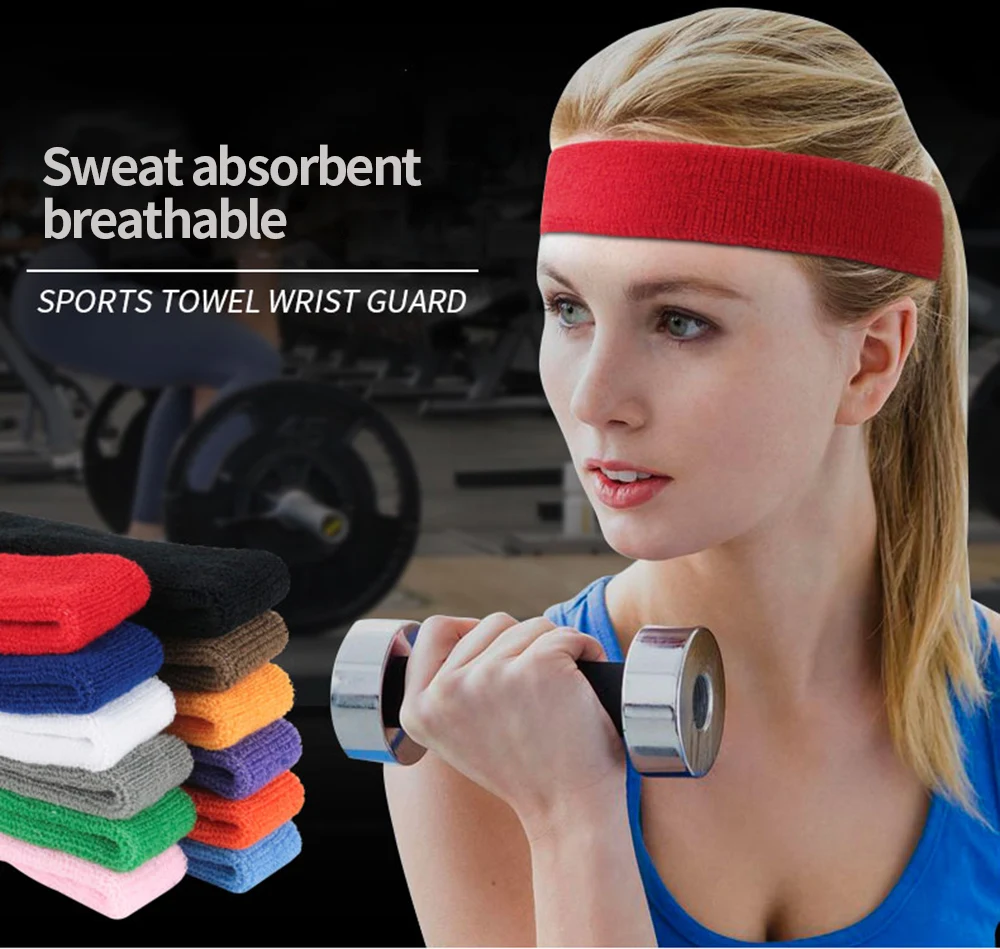 Sweatbands оголовье Йога баскетбольный спортзал теннис спортивный Фитнес стрейч руководитель группы волос Zweetband Hoofd Для мужчин Для женщин повязка от пота