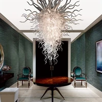 hot sale european style living room white color glass chandelier light