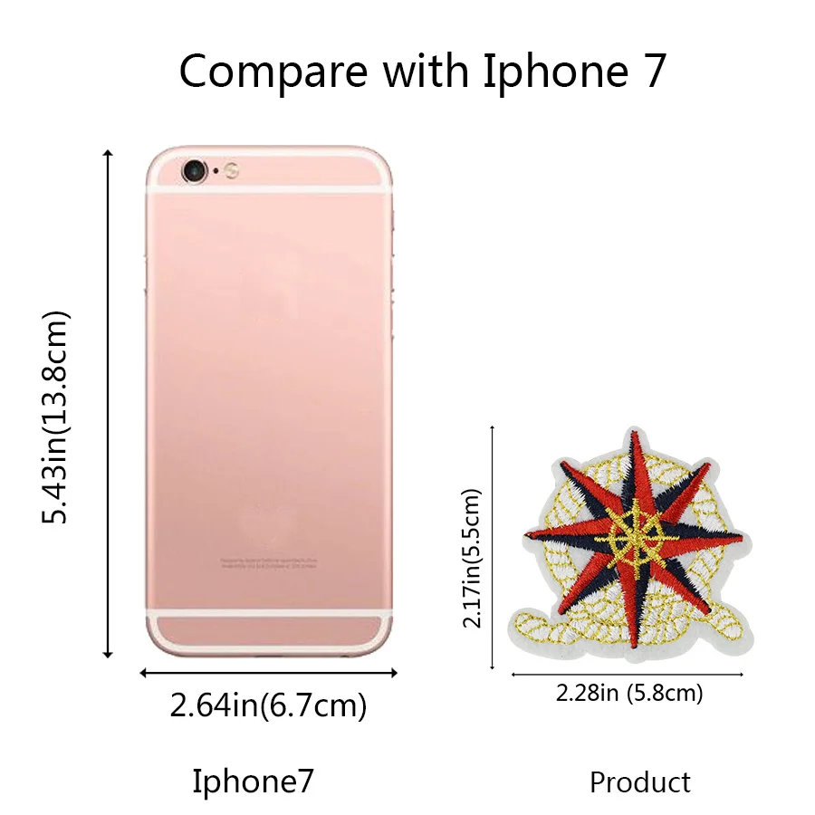 Нашивки с рулем для одежды железные на заплатках diy навигация вышитая нашивка