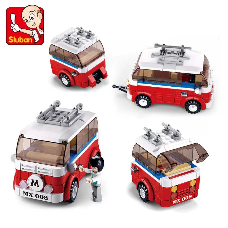 Sluban модели строительные игрушки совместимые с B0566 324 шт. блоки для кемпинга хобби