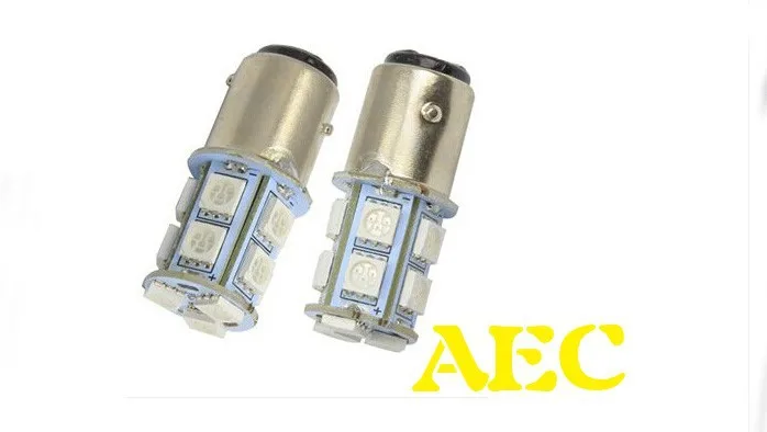 Автомобильная светодиодная Лампа 100X S25 BAY15D 1157 13 smd 5050 13SMD с 3 чипами для задних