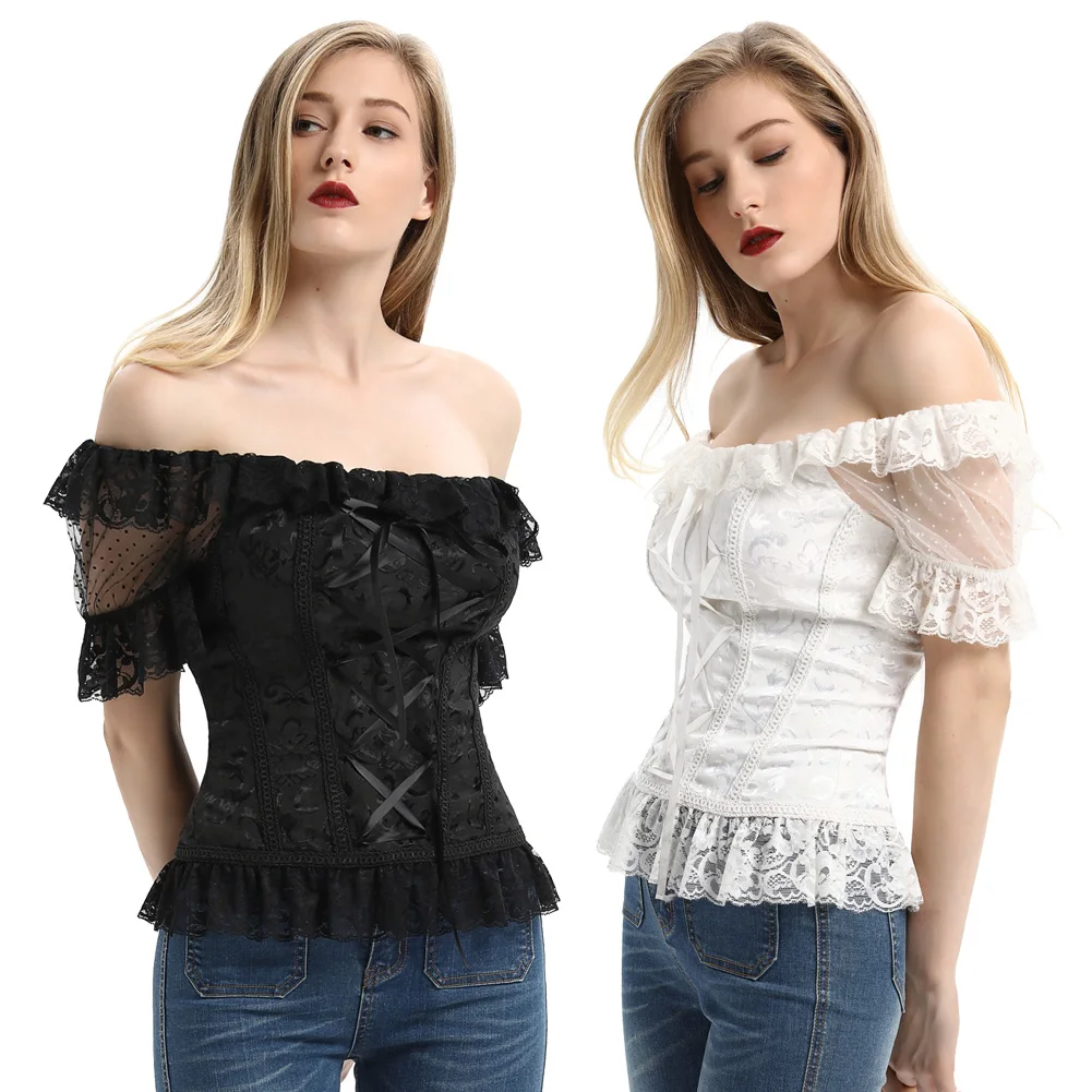 1x Женский Ренессанс стимпанк Готический сексуальный элегантный винтажный