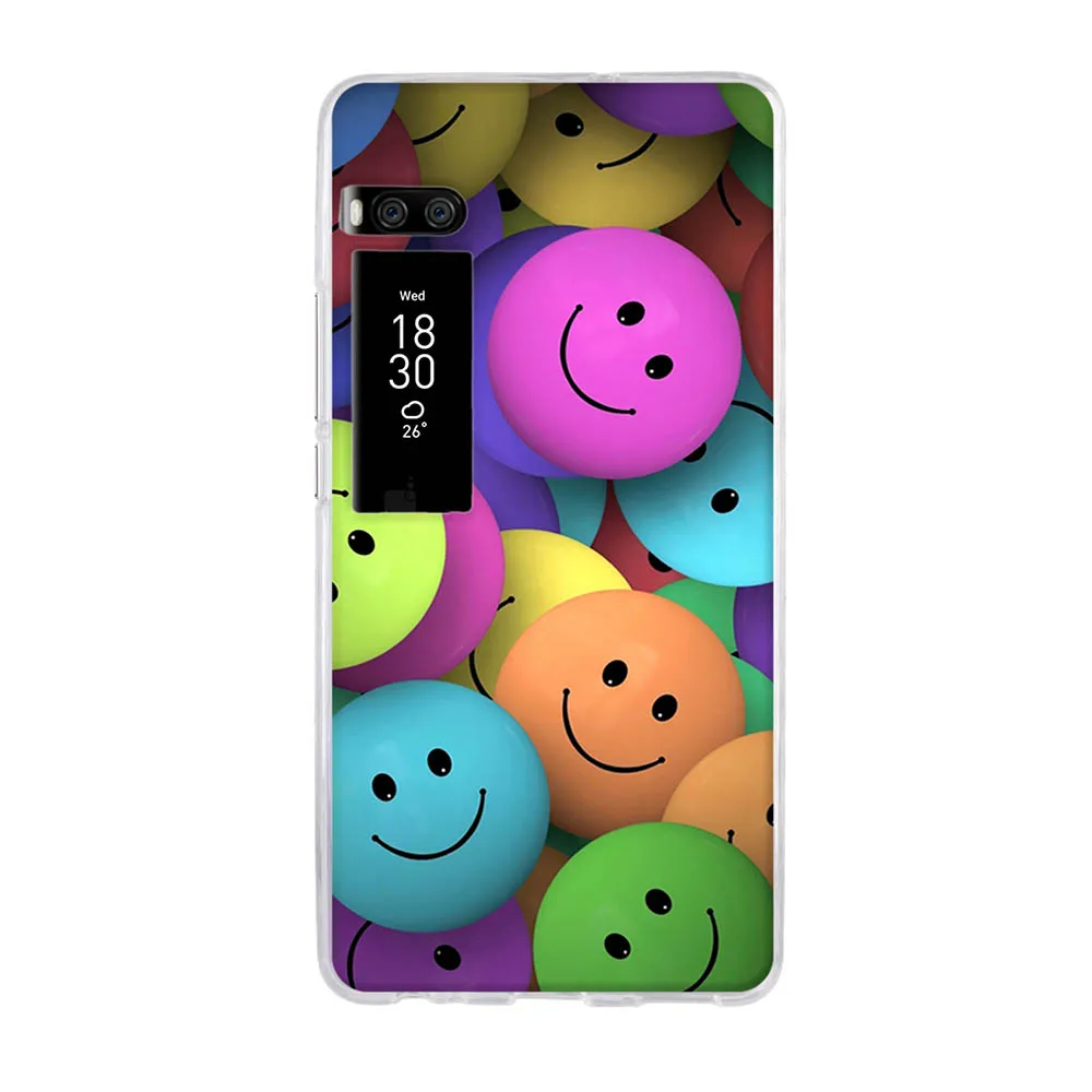 Силиконовый чехол для Meizu Pro 7 plus 5 дюйма с милым рисунком мягкий бампер
