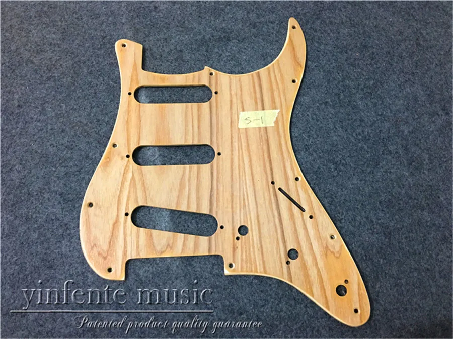 Ручной работы Pickguard ashtree#1605H-4 Электрический S trat гитара дерево SSS