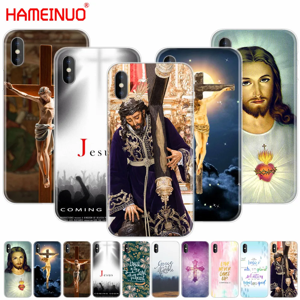 HAMEINUO Библия цитаты текст Иисус крест чехол для мобильного телефона iphone X 8 7 6 4 4s 5 5s