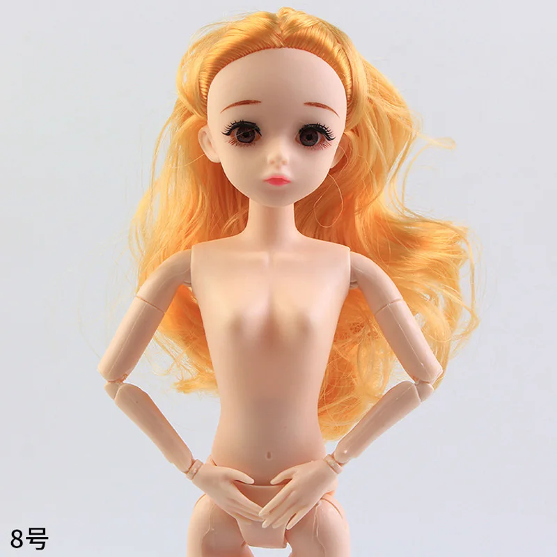 20 подвижных шарнирных кукол 30 см телесное тело 1/6 BJD куклы игрушки с головой