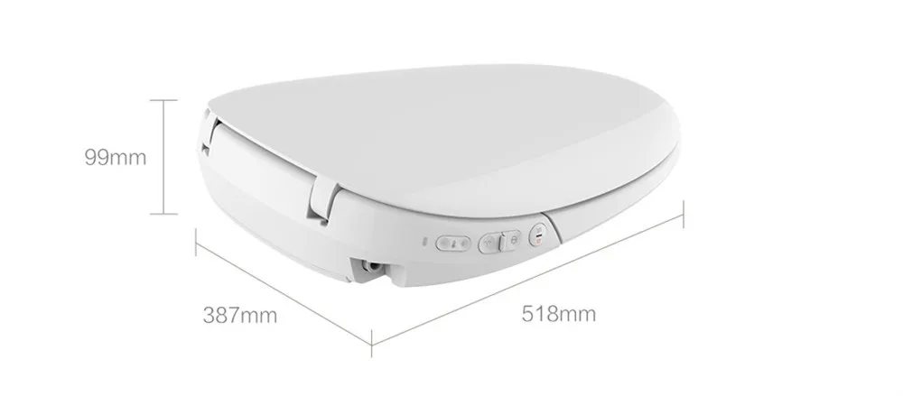 LY-ST1808-008B Смарт сушка Удобная крышка для унитаза со светодиодный подсветкой от 01 Youpin 1030 Вт 220 В