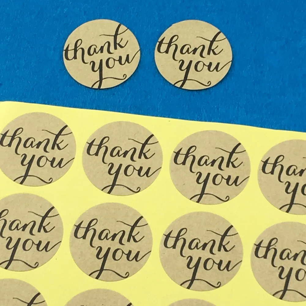 60 шт. спасибо круглые самоклеющиеся наклейки дизайнерские диаметром 3 см для Diy