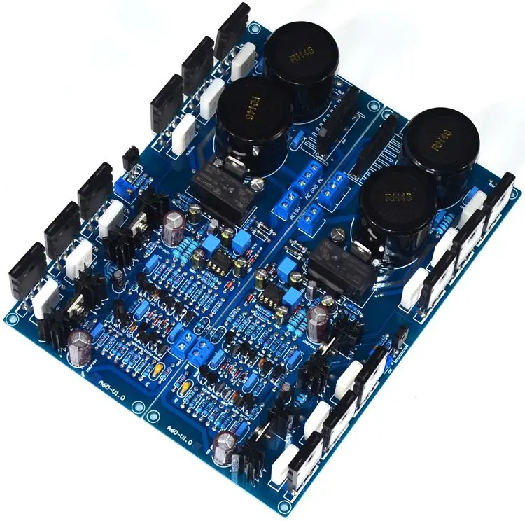 

A60 current feedback power amplifier board Original 22SA1943/2SC5200 MJE15034 MJE15035 150W*2(refer to the gold box A60)