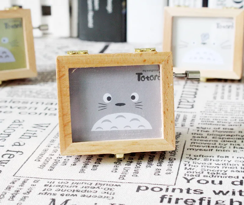 4 стиля музыкальная шкатулка Totoro Cube ручная работа металлический замок