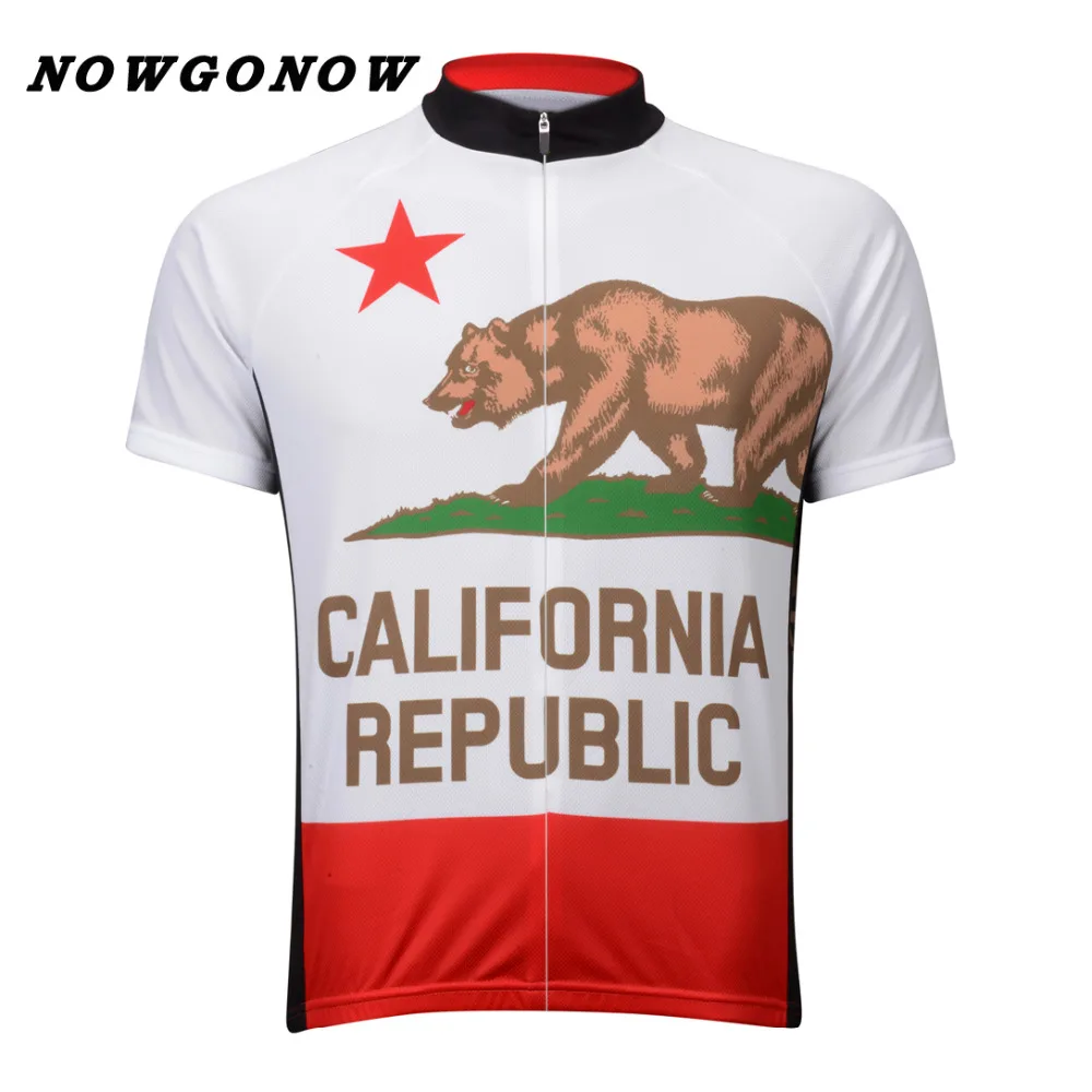 NEW 2017 Road Mountain CALIFORNIA BEAR Classical Team Bicycle Bike Cycling Jersey / Wear Clothing Breathable JIASHUO Customized | Спорт и