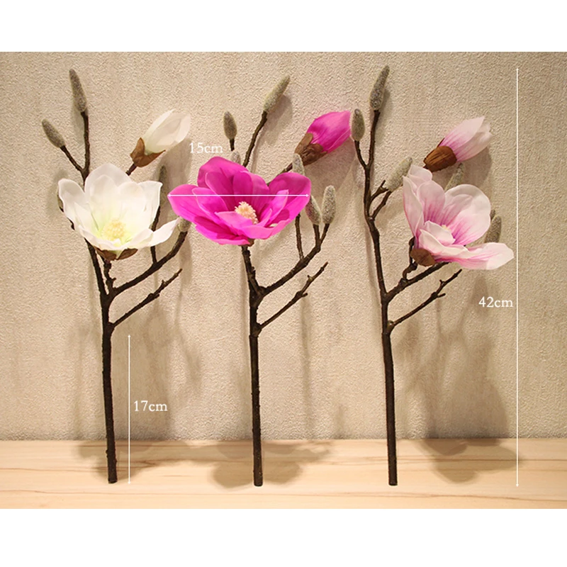 Белая ваза современная столешница набор из искусственная Магнолия цветов в