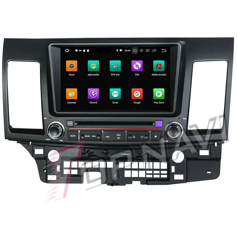 TOPNAVI 8 'ɺndroid 1 радио тюнер для Mitsubishi Lancer 2006-2012 автомобильный DVD Bluetooth Wifi плееры