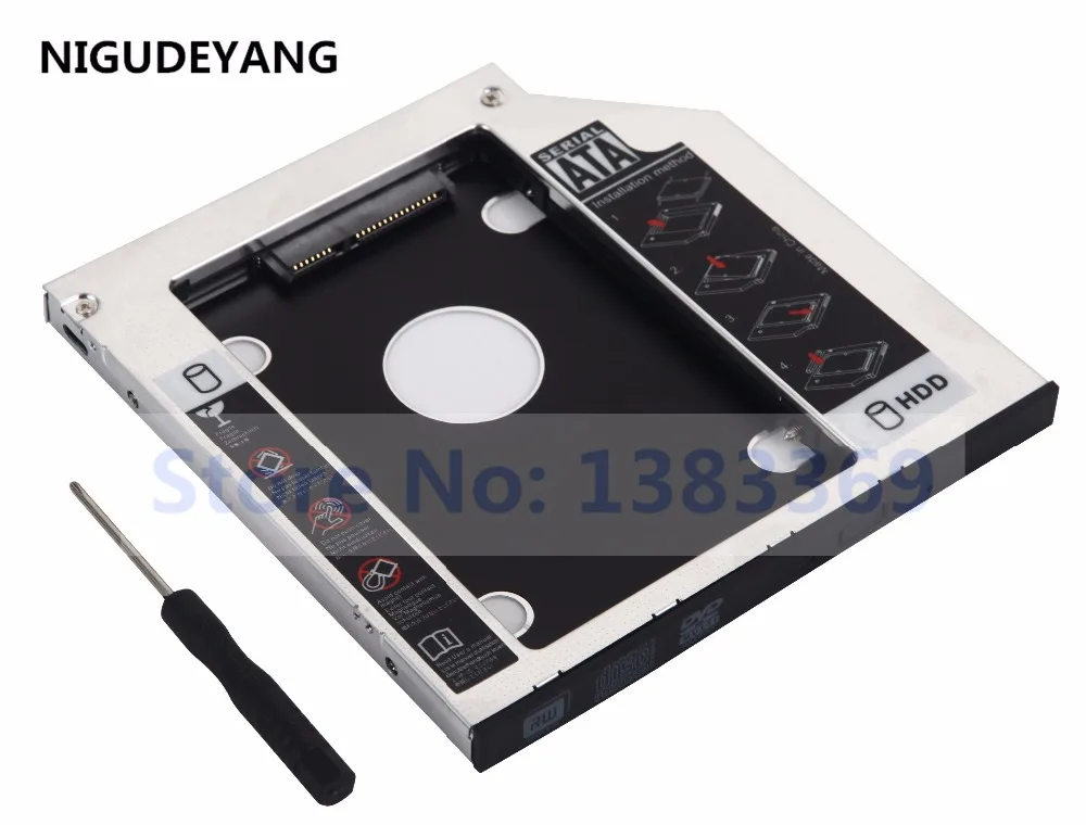 NIGUDEYANG 2-й SATA 2 5 &quotжесткий диск HDD SSD корпус адаптер Caddy для Lenovo G40 G40-70AT G50 G40-80 |