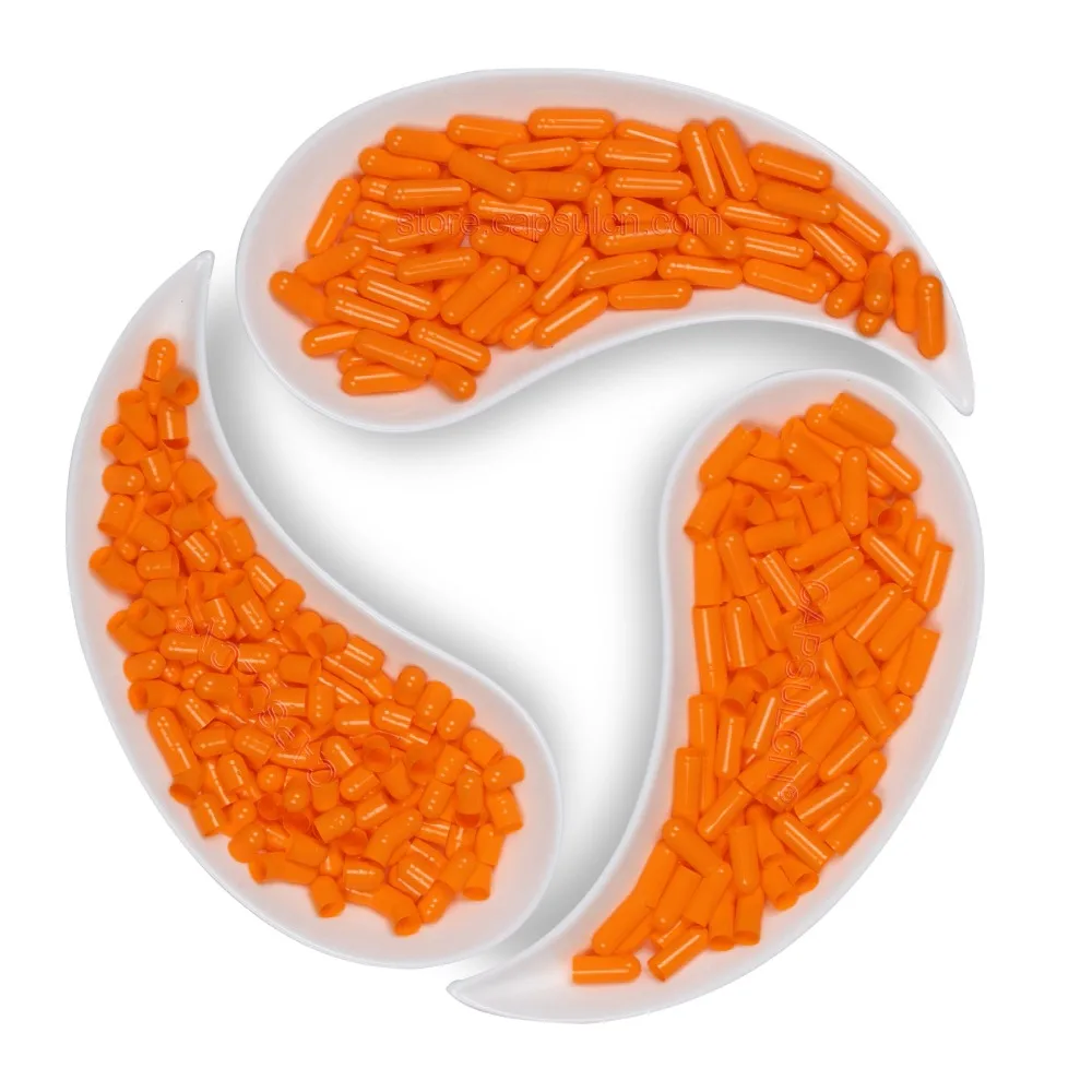 (Размер 00) 5000 штук/коробка пустые желатиновые раздельные капсулы для капсульных