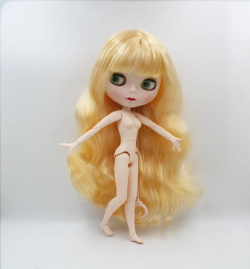 Кукла Blygirl светло желтая кудрявая кукла Blyth новая с лицом 19 шарниров тела