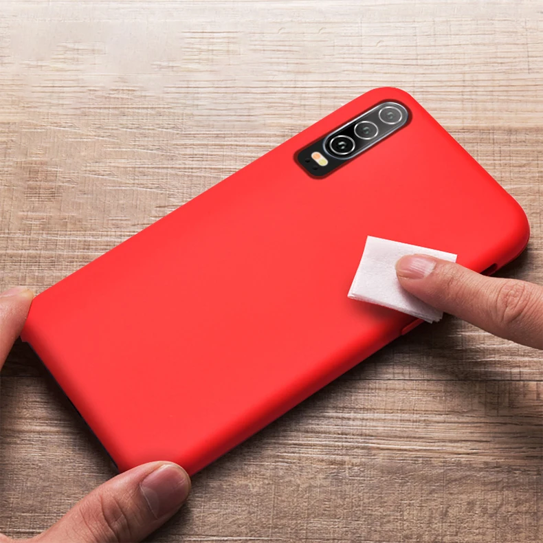 Оригинальный жидкий чехол FCOWB для huawei p30 pro силиконовый мягкий детской кожи lite |