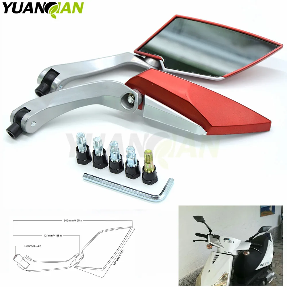 Мотоциклетное зеркало заднего вида с ЧПУ для SX EXC 250 125 690 390 YAMAHA R1 R6 TMAX 530|rearview side