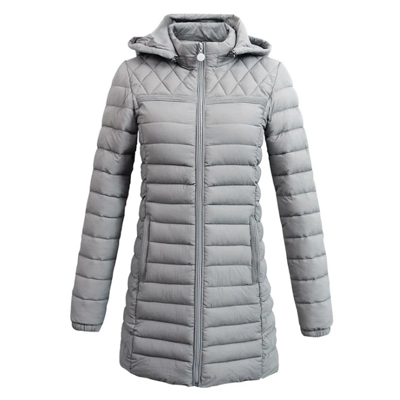 

New Arrival Hooded Long Section Cotton Women Coats Ladies Jackets Winter Warm Slim Womens Cotton-Padded Clothing Female Outwear