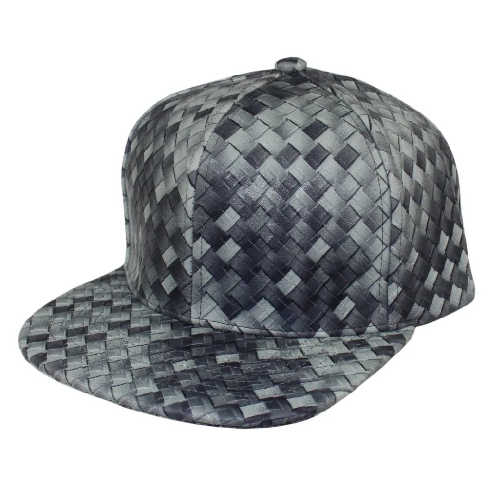 Специальная вязаная кожаная Снэпбэк Кепка унисекс с золотой пряжкой уличная