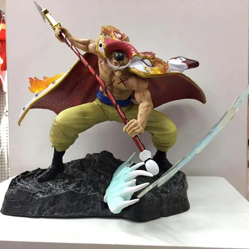 Аниме " one piece GK Эдвард Ньюгейт против Сакадзуки статуи в коробке 22 см ПВХ фигурка Битва за Купол Модель игрушки подарки