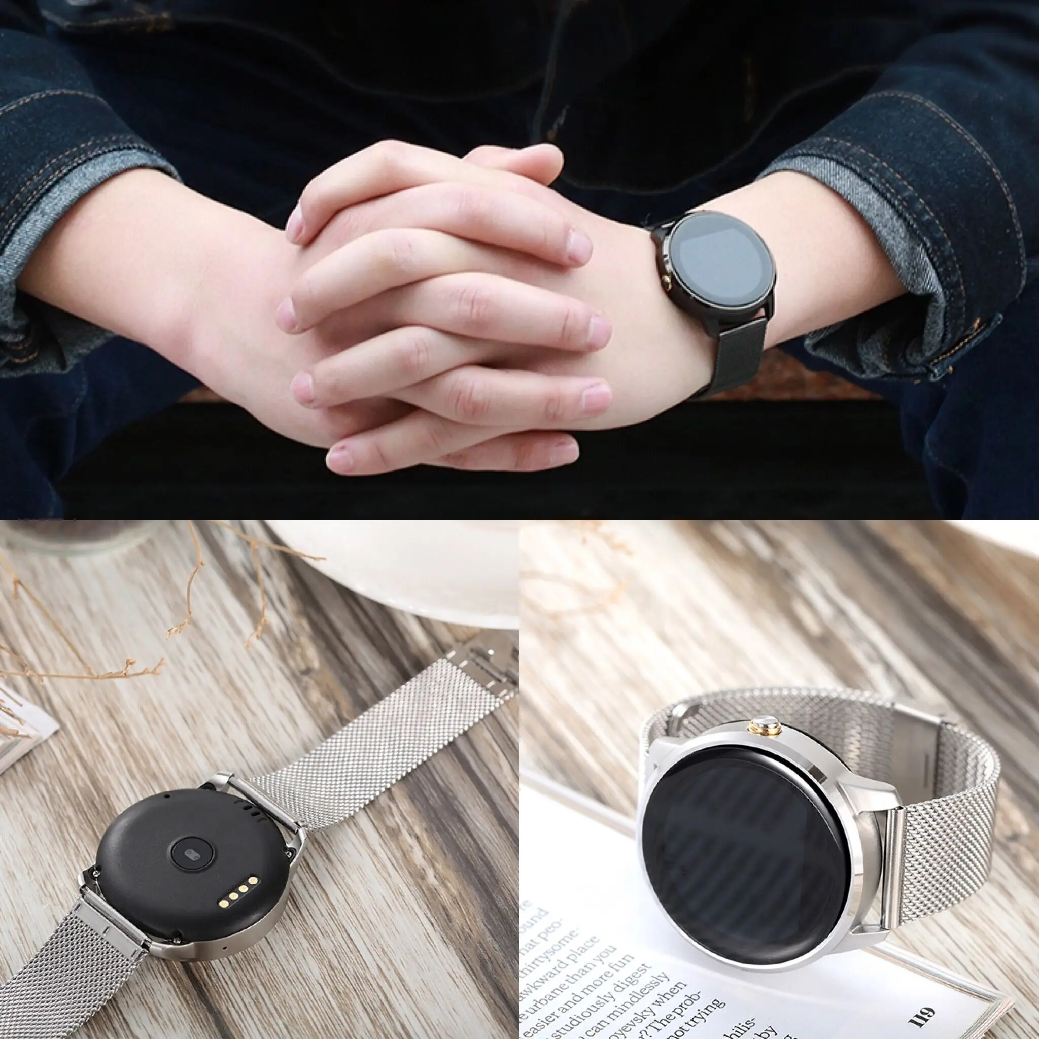 Zucoor Смарт часы Montre разъем Для Мужчин's Relogio F1 мобильного телефона удаленного