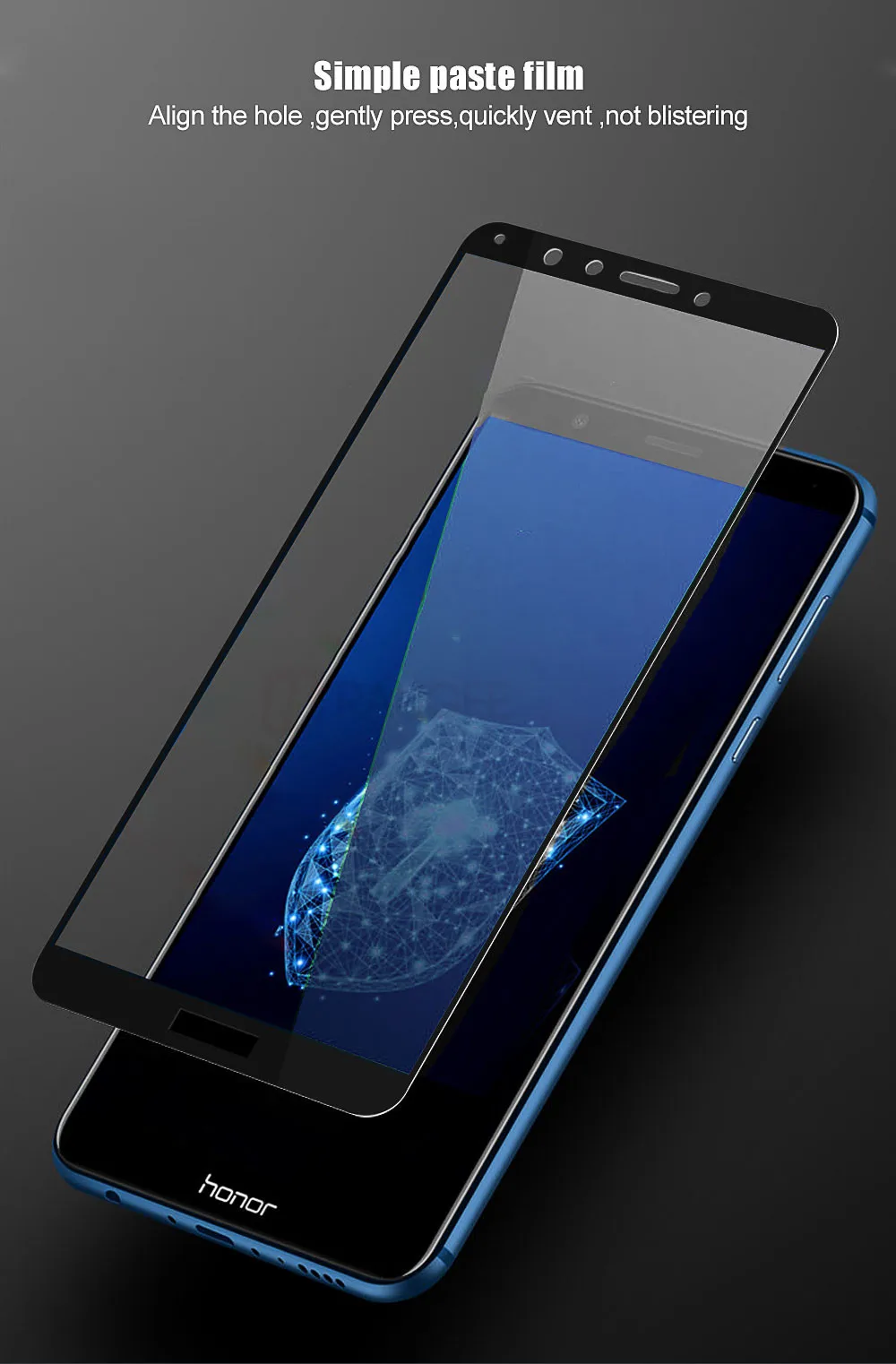 Стекло для huawei Honor 7C, закаленное стекло, полное покрытие экрана, защитная пленка, закаленное стекло для huawei Honor 7c Pro