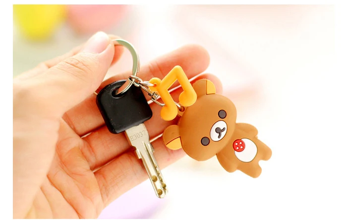 Anime Cute Cartoon Silicone Stitch Minion Key Cover For Women Keychain Ring Holder YSK035 | Украшения и аксессуары