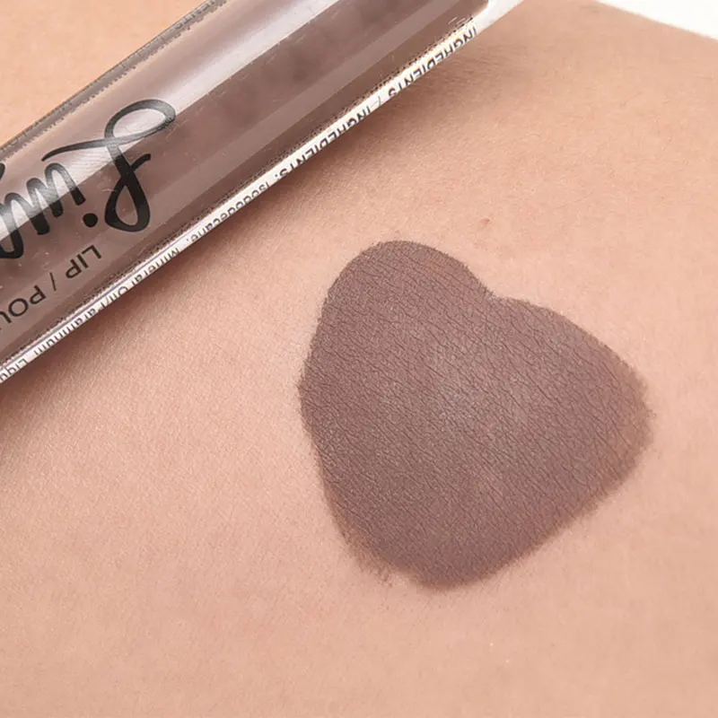 Новый Обнаженная матовая губная помада водостойкий коричневый фиолетовый