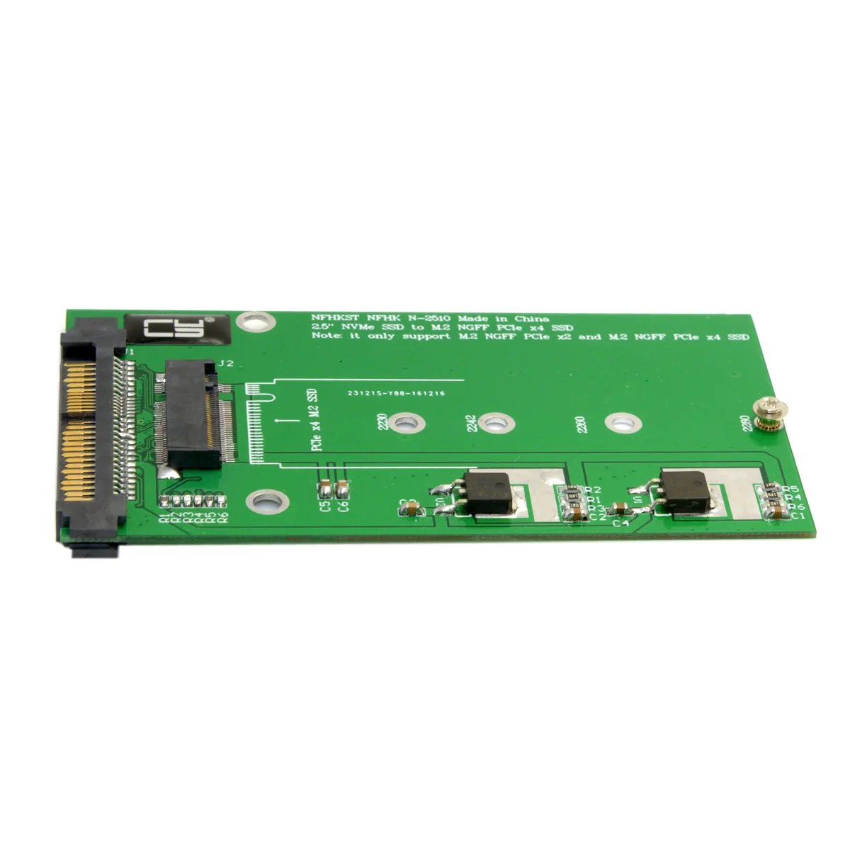 Фото Chenyang SFF-8639 NVME U.2 к NGFF M.2 M-key PCIe SSD адаптер для материнской платы заменить Intel 750 p3700 p3600