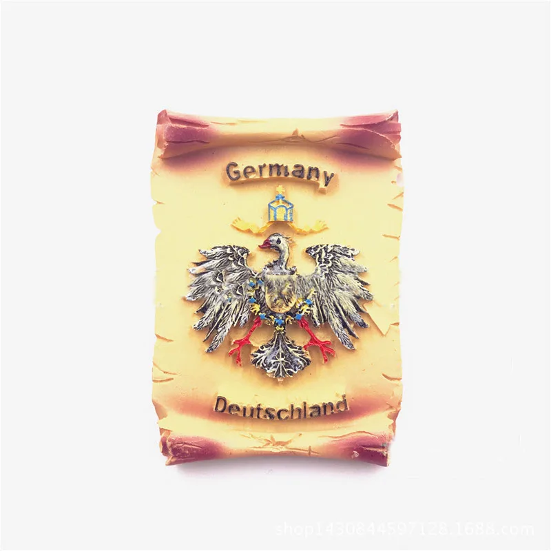 German marks Личи Германия Египет живописные магниты на холодильник известный пейзаж магниты и сувениры на холодильник современный дом Кухня украшения - Цвет: German marks