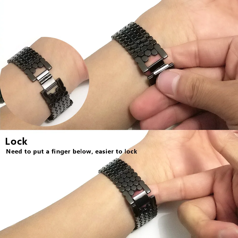 26 мм Quick Fit Нержавеющая сталь шариковая ремешок для часов Garmin Fenix 5X/3/3 HR/D2 Чарли/спуск Mk1(не подходит Fenix5/5S