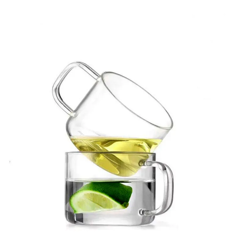 ELETON 6 pcs/set 100ml Double wall glass transparent cup my water bottle Kung Fu tea accessories Drinkware coffee Mug gift | Дом и сад