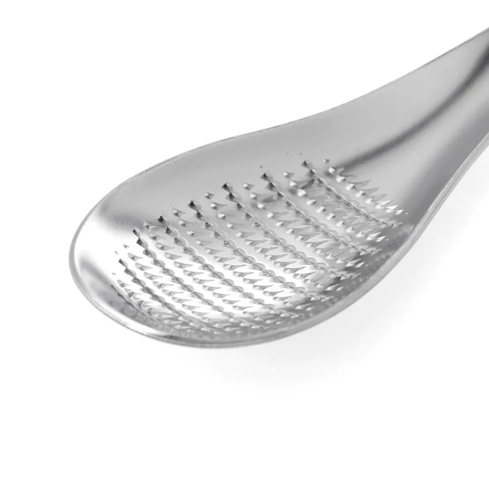 Ложка-терка из нержавеющей стали для имбиря чеснока лимона терки зестера сыра