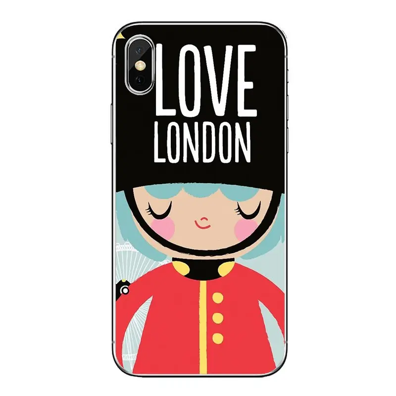 London арт для samsung Galaxy A5 A6 A7 A8 A9 J4 J5 J7 J8 2017 2018 Plus Prime мягкий прозрачный shell охватывает |